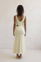 Over And Over Mesh Maxi Dress Yellow