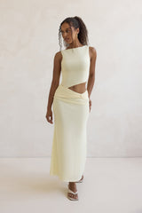 Over And Over Mesh Maxi Dress Yellow
