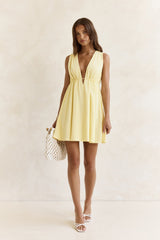 Spritz Of The Sun Mini Dress Yellow