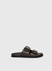 Dedication Double Strap Sandals Chocolate