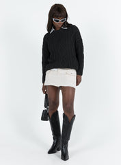 Anaya Oversized Jumper Black