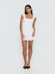 Lucienna Mini Dress White Floral