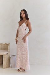 Glowing Glaze Maxi Dress Pink