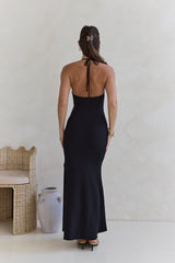 Glory Of Yours Halter Maxi Dress Black
