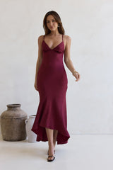 Moving Moments Maxi Dress Burgundy