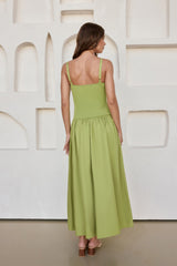 Chasing Pavements Maxi Dress Green