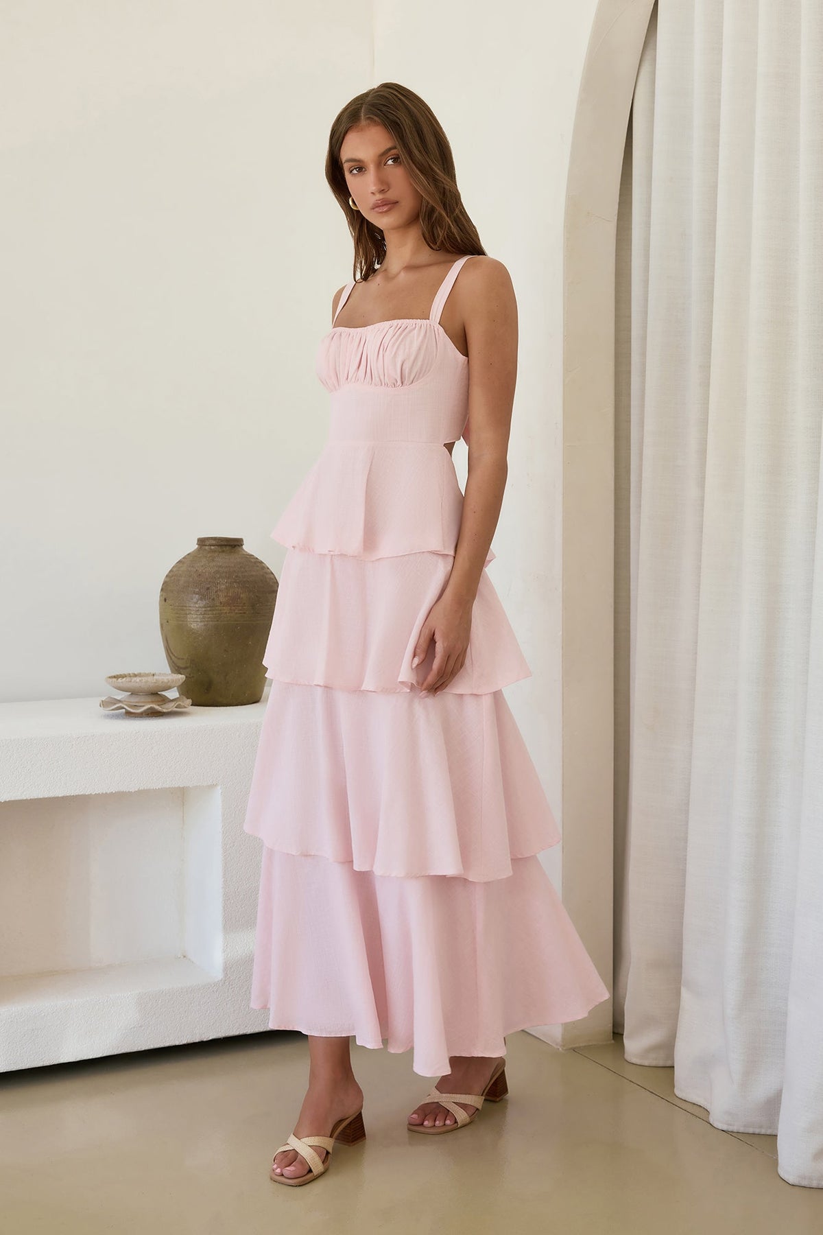 In Your Orbit Maxi Dress Pink