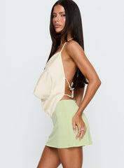 Brennah Jersey Mini Skort Pistachio