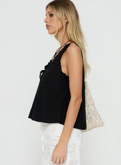 Antiquity Babydoll Top Black
