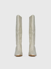 Cecil Knee High Boots Bone