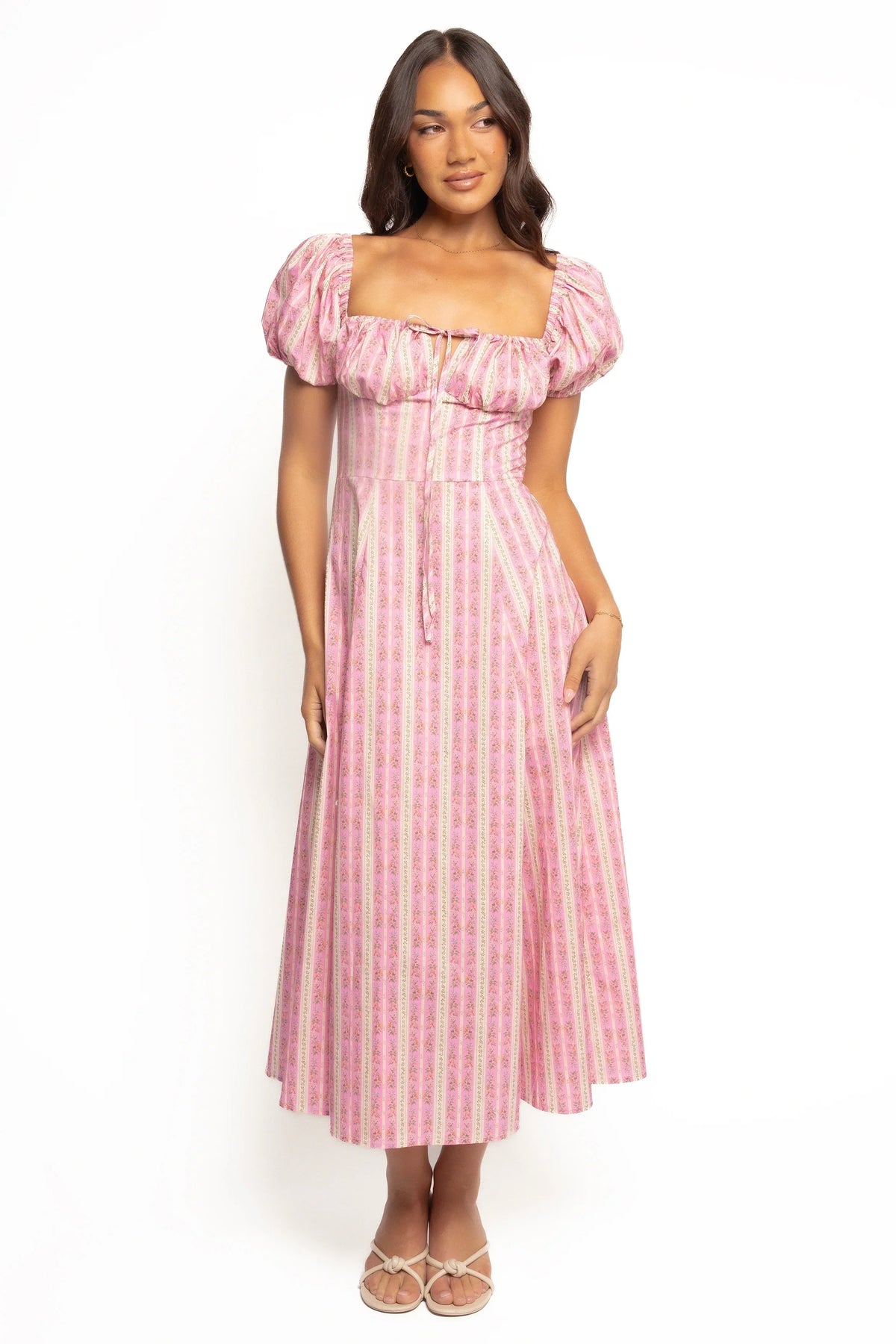 Amethyst Midi Dress - Pink