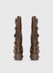 Buckle Down Boots Brown