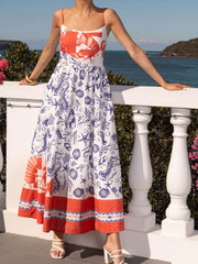 Printed Scoop Neck Cami Dress