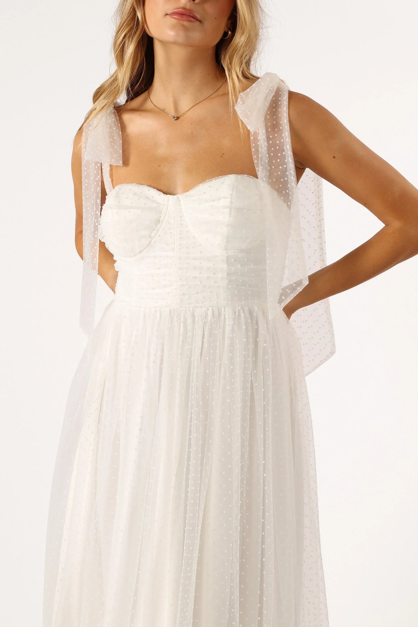 Floret Midi Dress - Off White