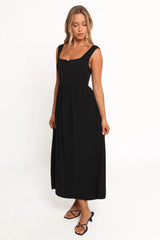 Melrose Midi Dress - Black