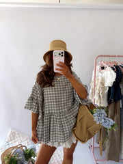 Salt & Sea Plaid Top RESTOCK
