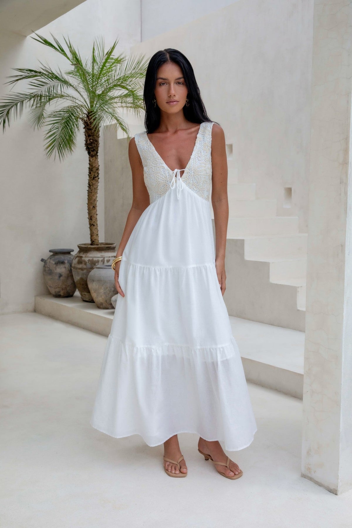 Lost In Your Love Maxi Dress White