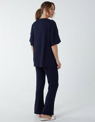Waffle Trouser And T-Shirt (Set)