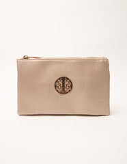 Detailed Zip Up Purse With Detachable Strap