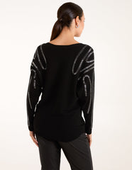 Embellished Shoulder Jumper