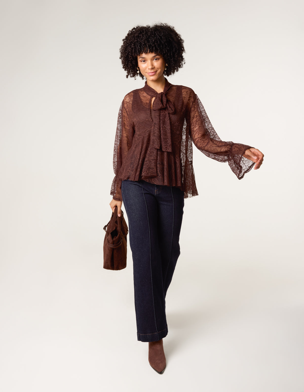 Lace Pussybow Blouse