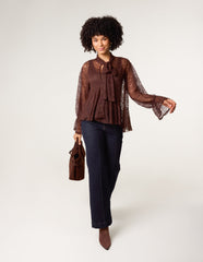 Lace Pussybow Blouse