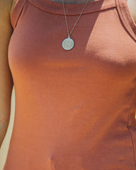 Bronzer Cotton Tank - Rust
