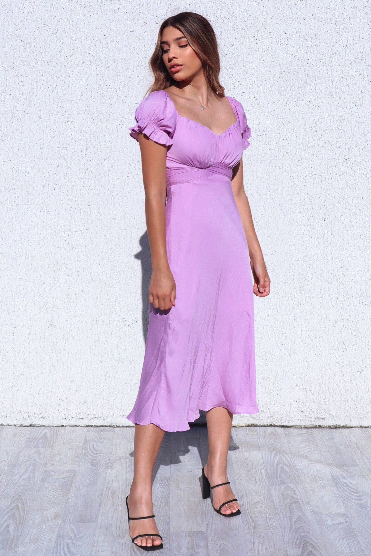 Claudia Midi Dress - Lilac