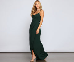 Ember Formal Wrap Mermaid Dress