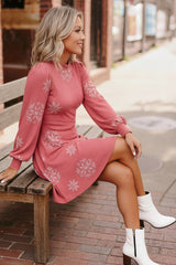 Snowflake Kisses Red Dress