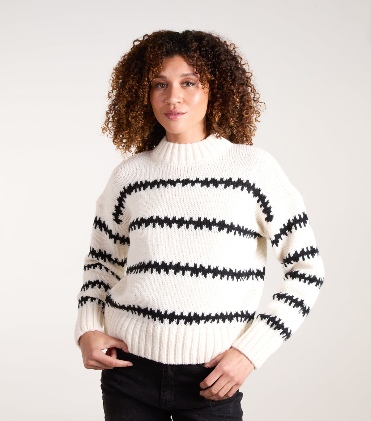 Abstract Stripe Jumper