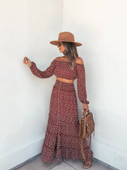 Chiara Floral Smocked Maxi Skirt