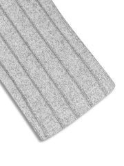 Ribbed Knit A-Line Midi Dress