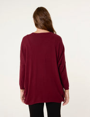 Embroidered Round Neck Jumper