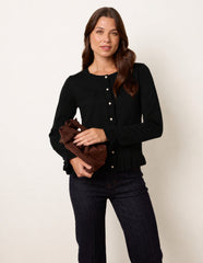 Ruffle Detail Cardigan