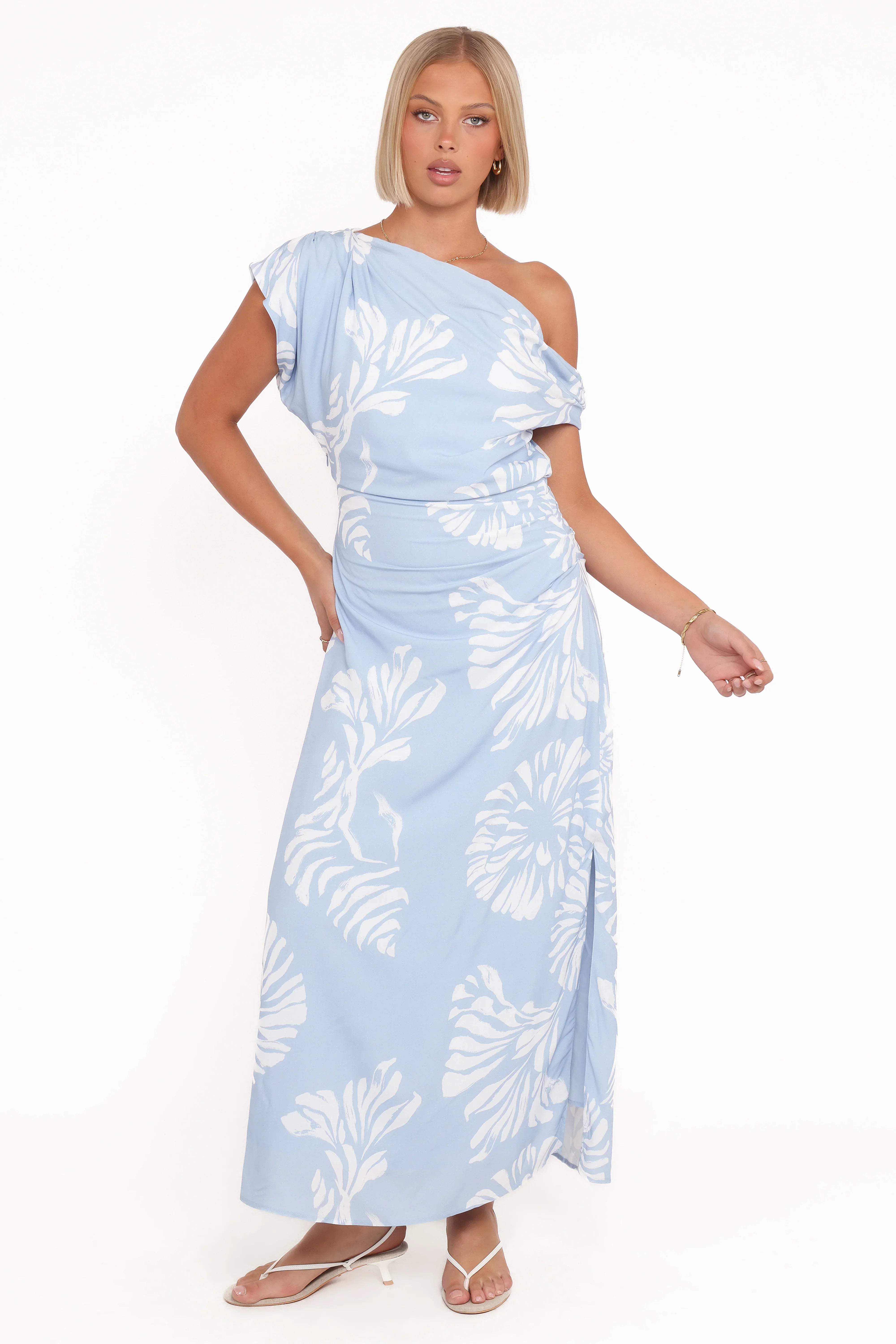 Apryl Midi Dress - Shell Print