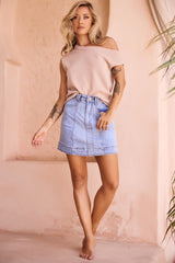 Dance In The Sun Knit Top - Mocha