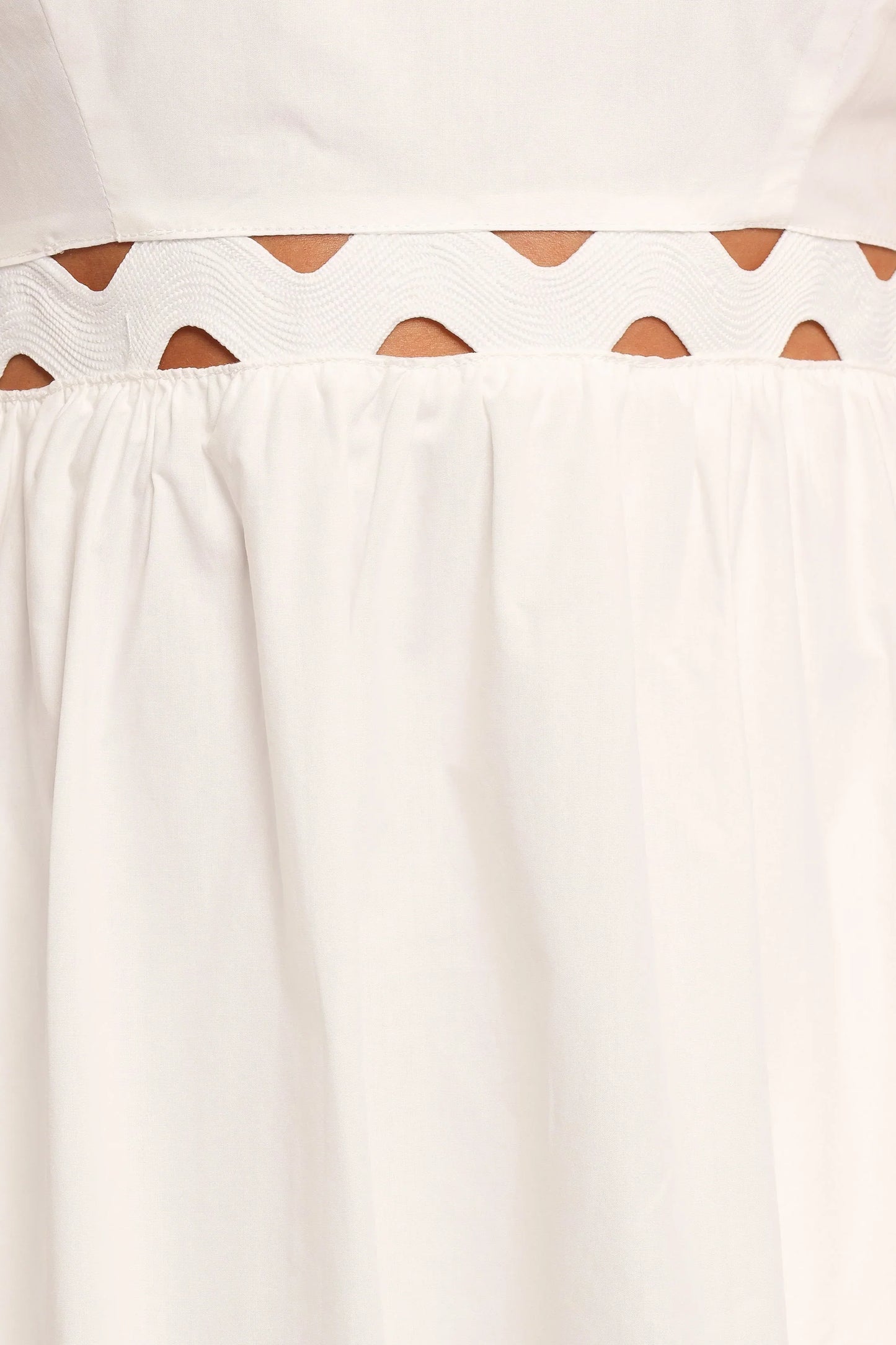 Angelus Midi Dress - White