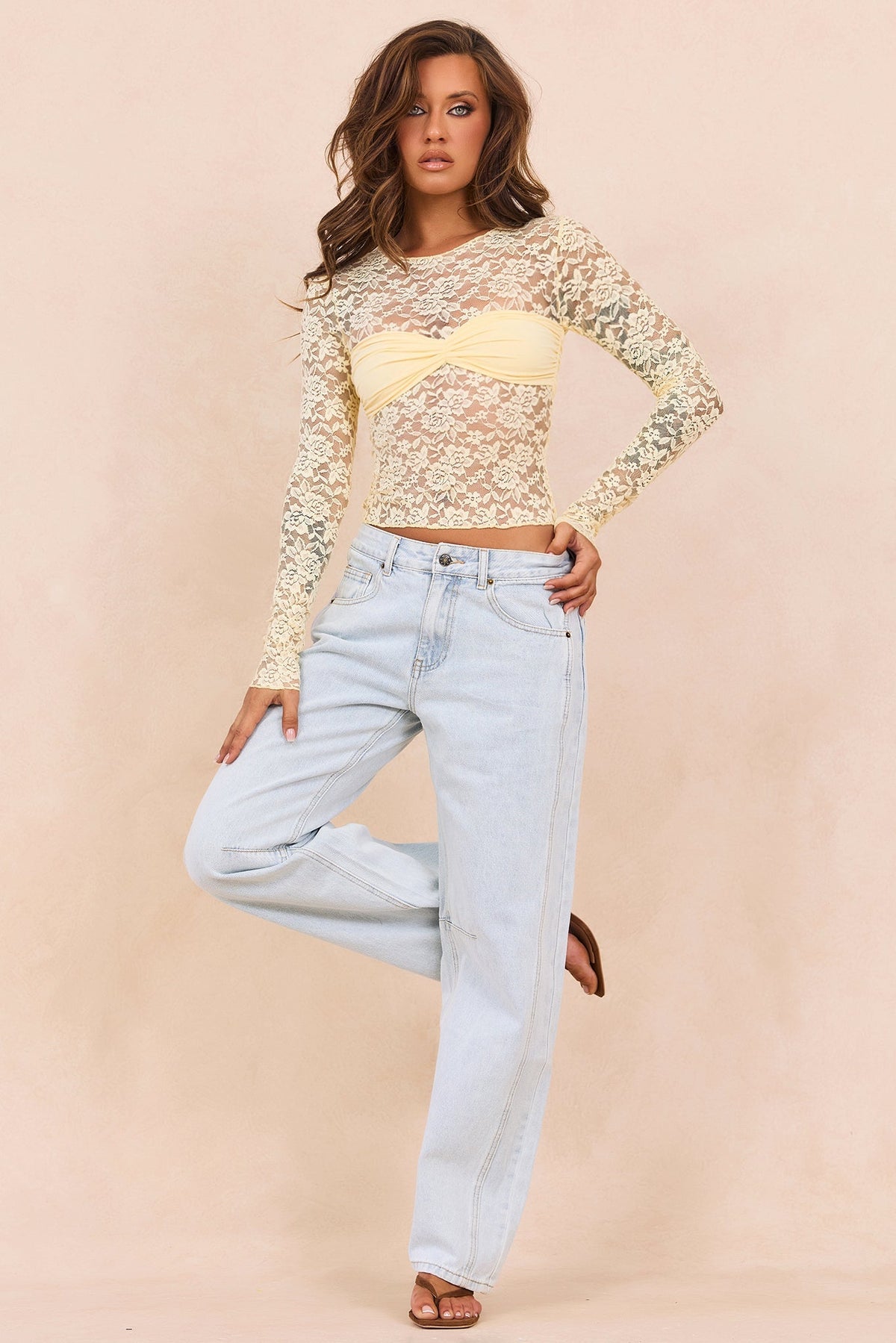 Ethereal Lace Top - Vanilla