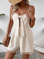 Cloud Nine Strapless Tie Front Romper