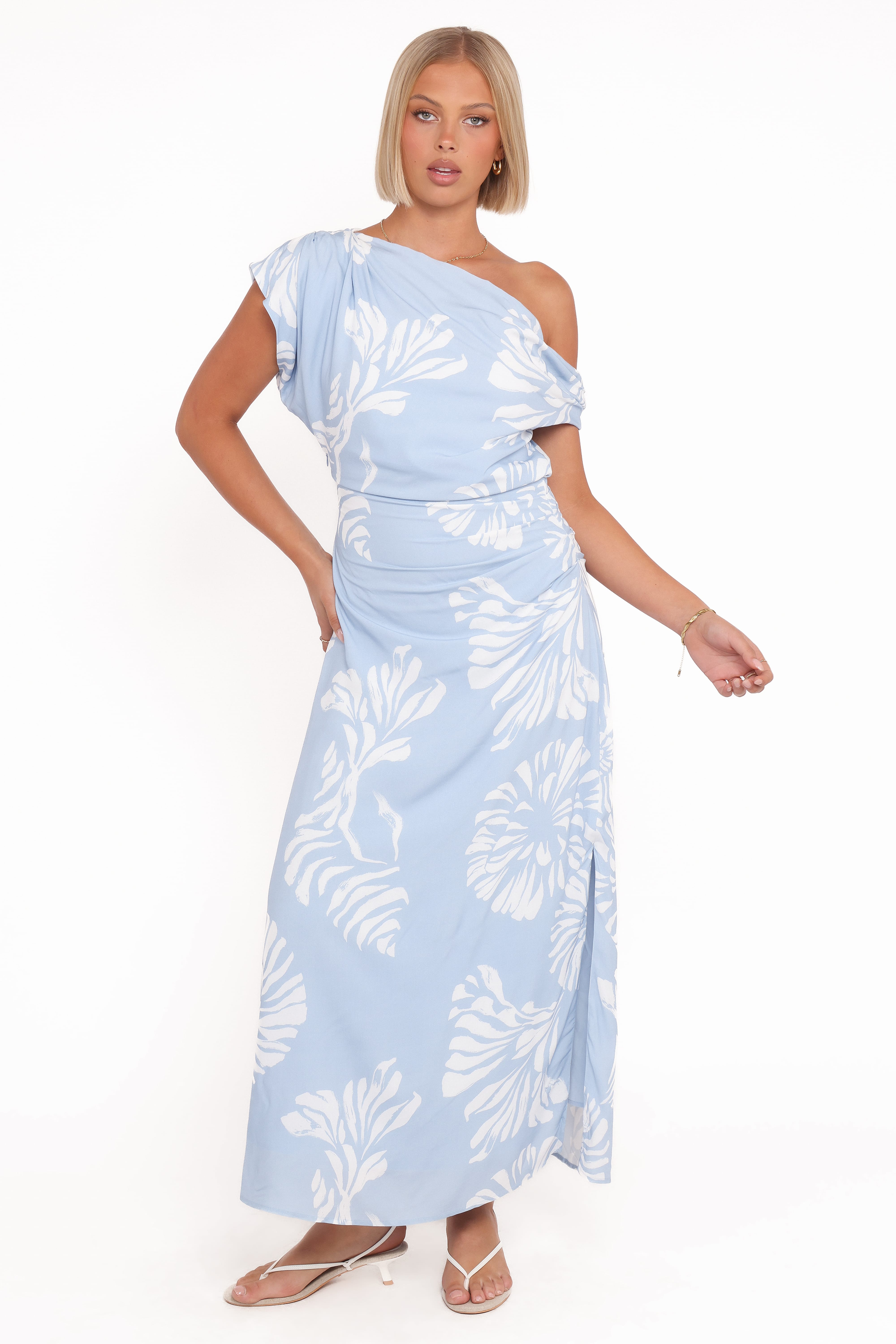 Apryl Midi Dress - Shell Print