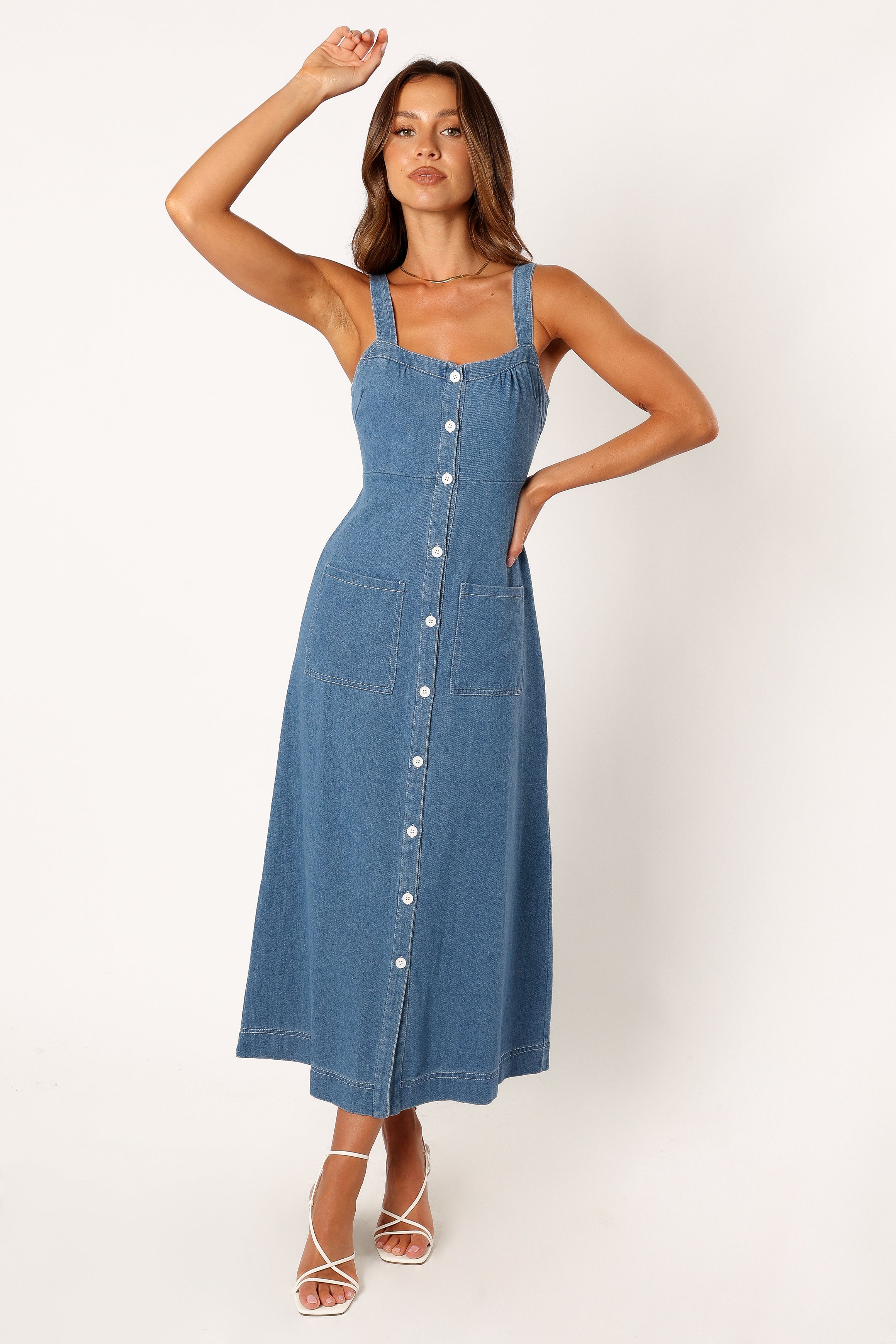 Bettie Midi Dress - Denim