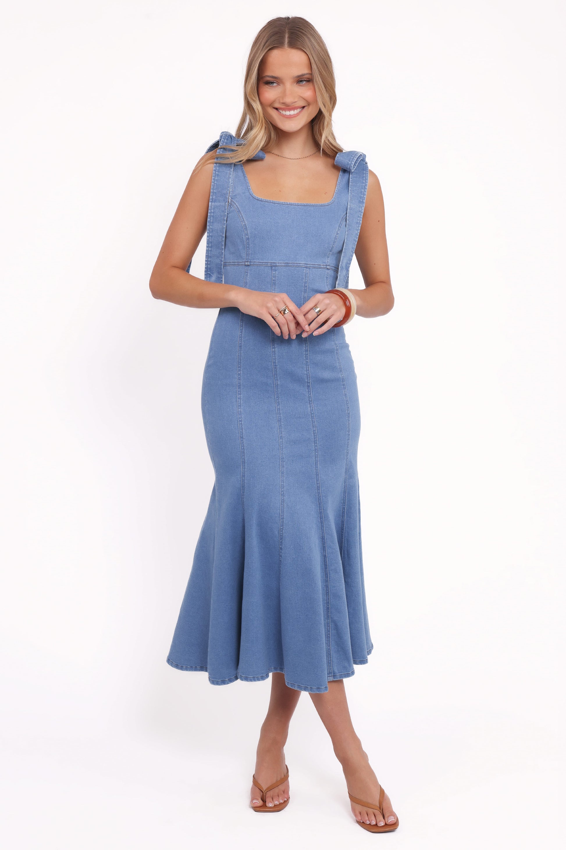 Eugenia Midi Dress - Indigo Denim