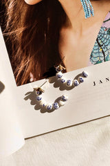 Porcelain Muse Earrings - China Blue