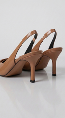 Rihanna Sling back Heel - Mocha