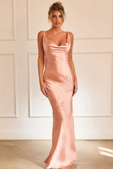 Serein Drape Maxi Dress - Blush